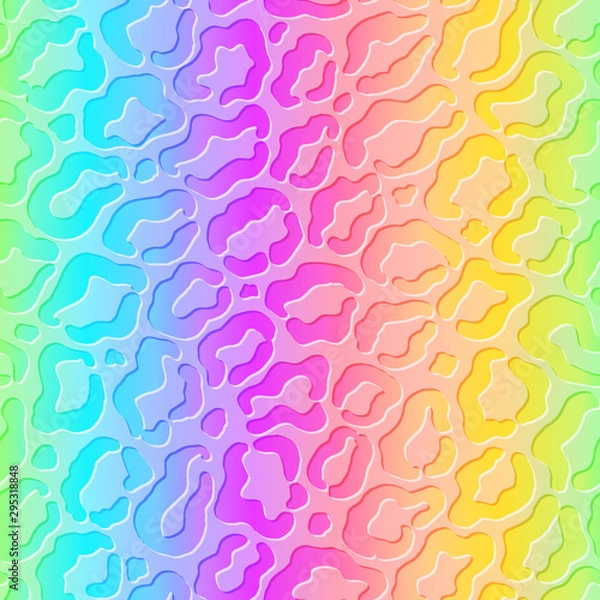 Obraz Abstract holographic leopard fur pattern