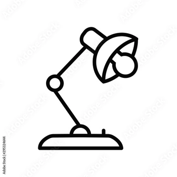 Obraz table lamp icon vector collection