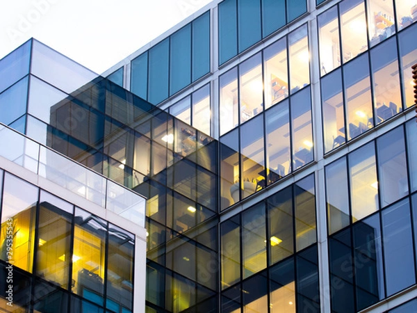 Fototapeta London Office Building Building Shraper, Working and Meeting