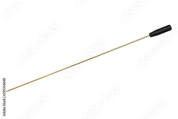 Obraz Ramrod for gun cleaning isolated on white background.