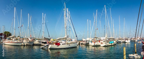 Obraz Port Samsoe z Ballen Panorama 3