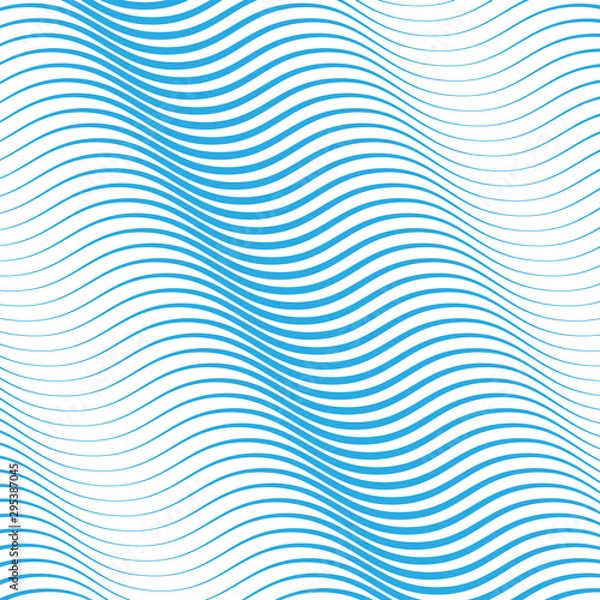 Obraz blue color abstract waves background