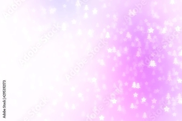 Fototapeta Christmas tree star background xmas, winter shiny.