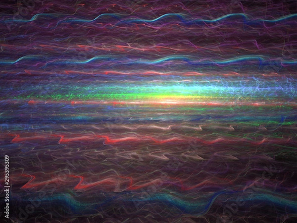 Obraz Abstract Design, Digital Illustration - Rays of Light, Parallel Lines with Alternating Colors, Minimal Background Graphic Resource, Bands of Color, Soft Gradients, Beams of colored light.