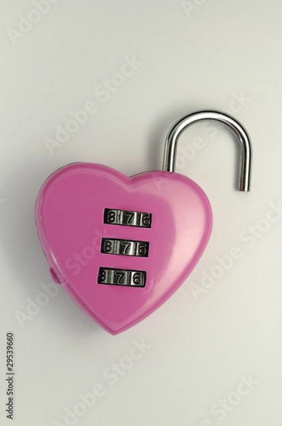Obraz cœur cadenas saint valentin