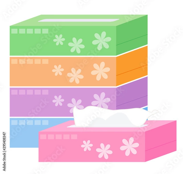 Fototapeta 箱ティッシュ