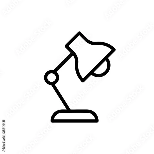 Fototapeta Desk lamp icon Vector
