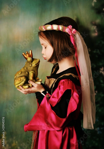 Fototapeta Princess and the frog prince