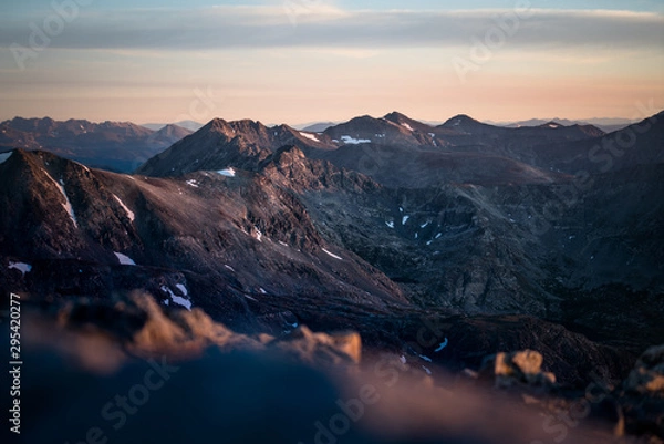 Obraz sunrise in mountains
