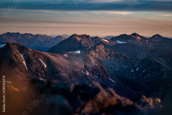 Obraz sunrise in mountains