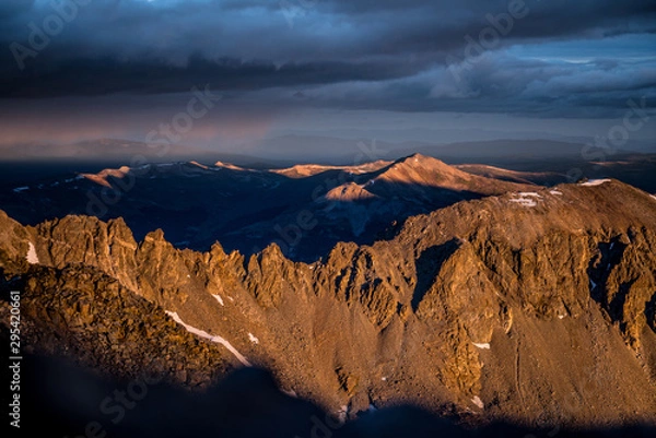 Obraz sunrise in mountains