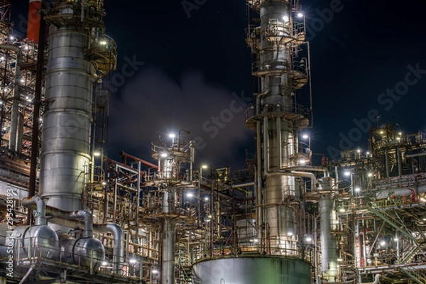 Fototapeta 工場夜景