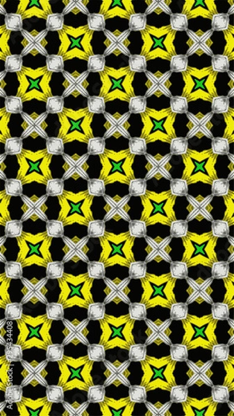 Fototapeta Ornate geometric pattern and abstract multicolored background