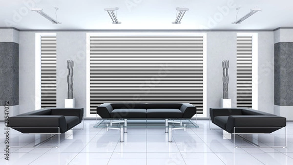 Obraz Modern interior (3d rendering)