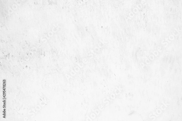 Fototapeta White Stained Concrete Wall Texture Background.