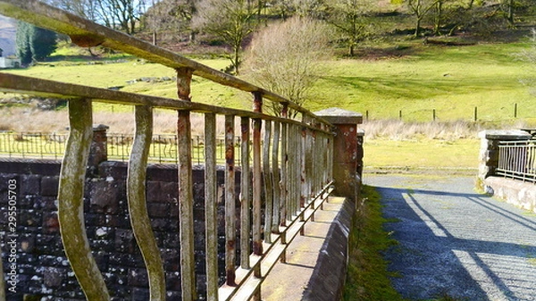 Obraz Railings on a bridge 