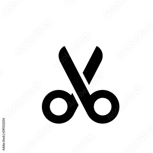Fototapeta scissors - Vector icon  B