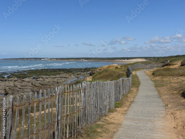 Obraz promenade côte sauvage vendée