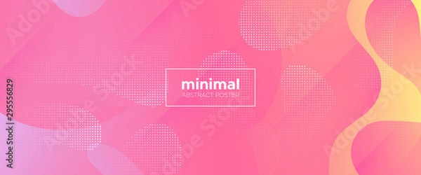 Obraz Yellow Fluid Illustration. Rainbow Abstract 