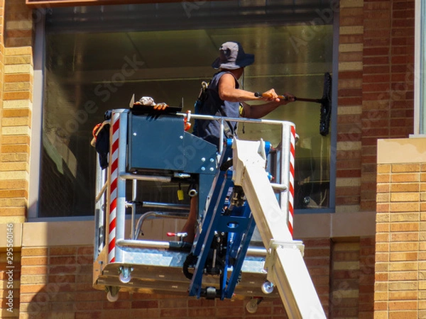 Fototapeta Window washer