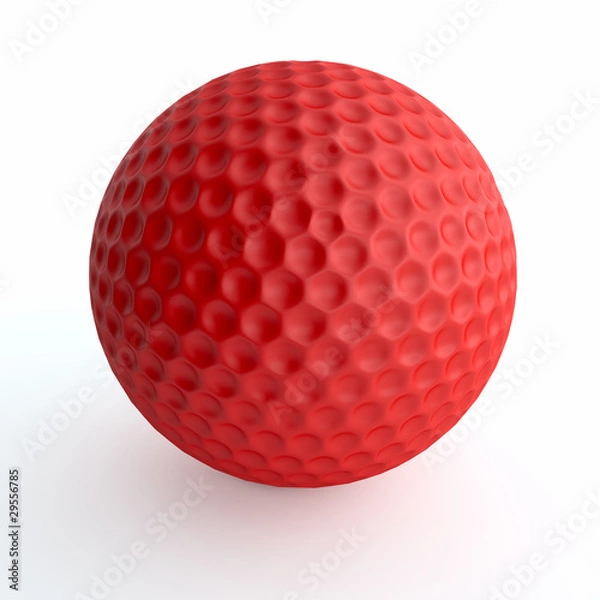 Obraz Red golf ball
