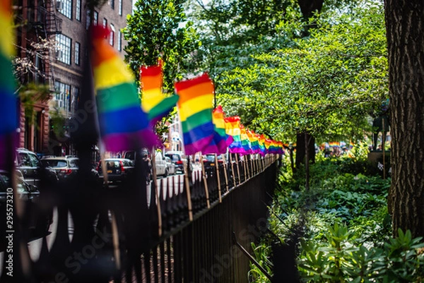 Obraz Pride flags in the park at Stonewall