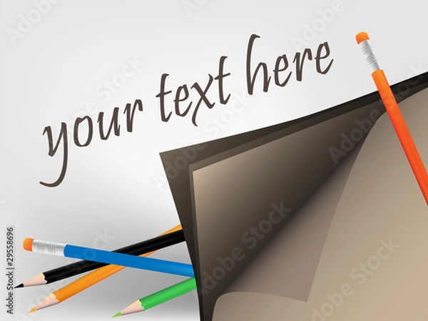 Obraz Papers with pencils