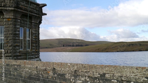Obraz Watch tower by a lake 