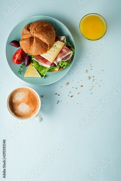 Fototapeta Sandwich breakfast