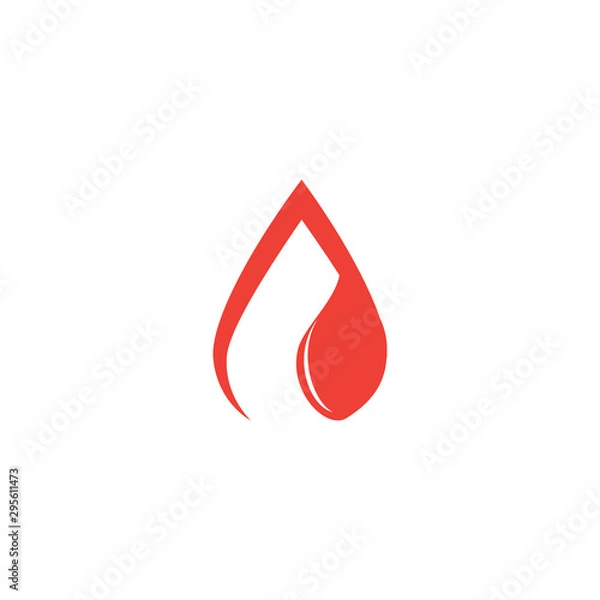 Obraz Blood logo template vector icon illustration
