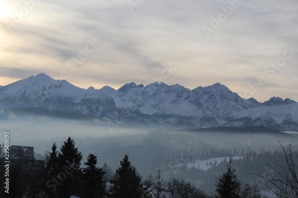 Obraz Góry widoki na tatry i rysy