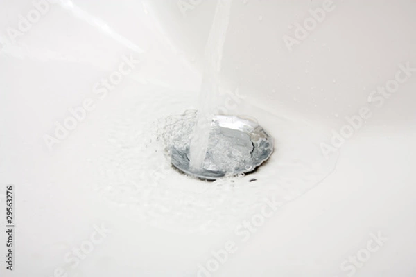 Obraz Washbasin and water