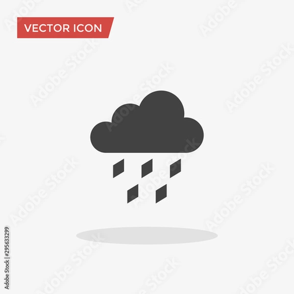Obraz Hail Icon in trendy flat style isolated on grey background. Vector illustration, EPS10.