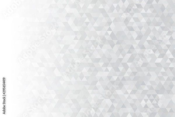 Fototapeta Abstract triangular background. Many digital gray triangles look modern.