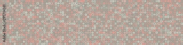 Fototapeta vector, computer, computational, generated, generate, art, generative, spark, truchet, tile, irregular, background, grid, abstract, seamless, pattern, design, line, geometric, graphic, ornament, struc