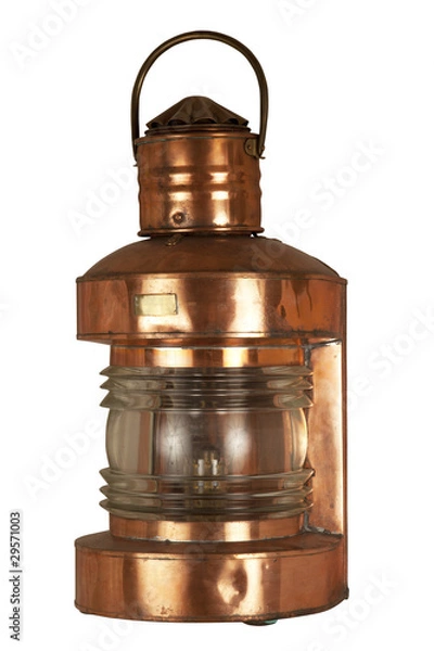Obraz Old brassy lantern