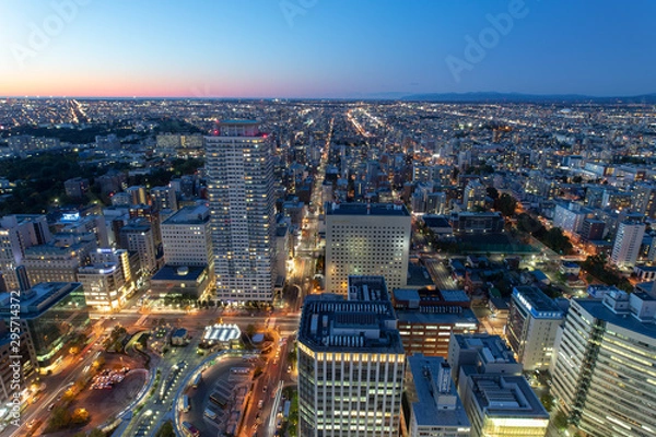 Fototapeta 札幌の夜景