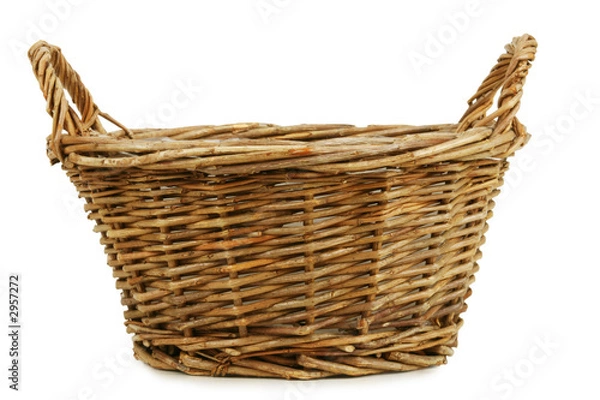 Obraz empty wicker basket