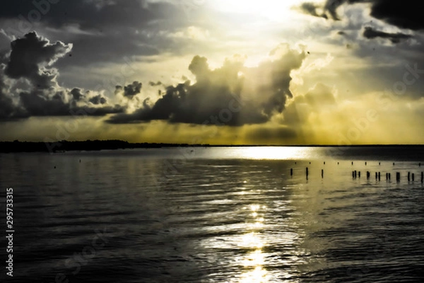 Obraz sunrise over the lake