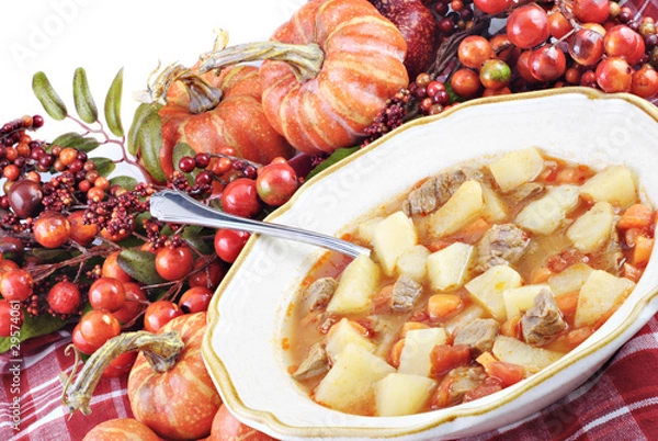 Obraz Homemade Vegetable Beef Stew