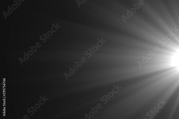 Obraz Lens flare light on back background.