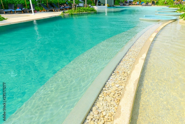 Obraz Beautiful luxury swimming pool