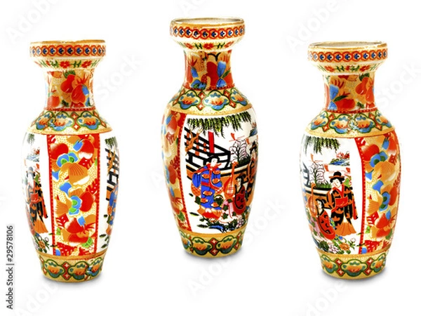Obraz The old Chinese vase.