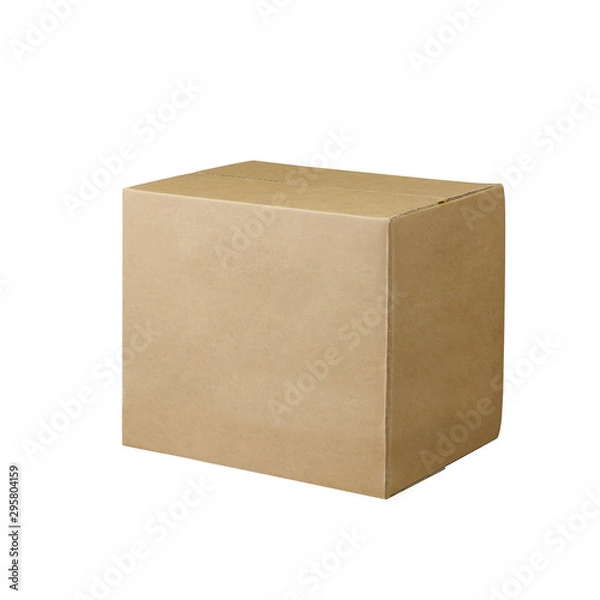 Obraz cardboard box on white background