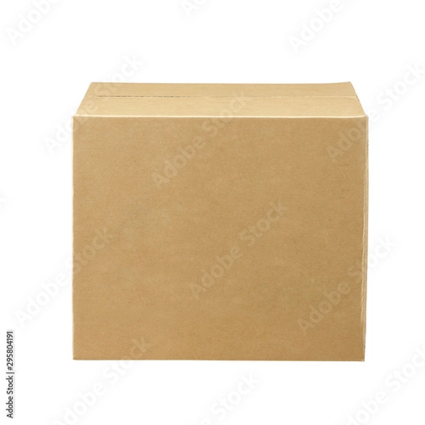 Obraz cardboard box on white background