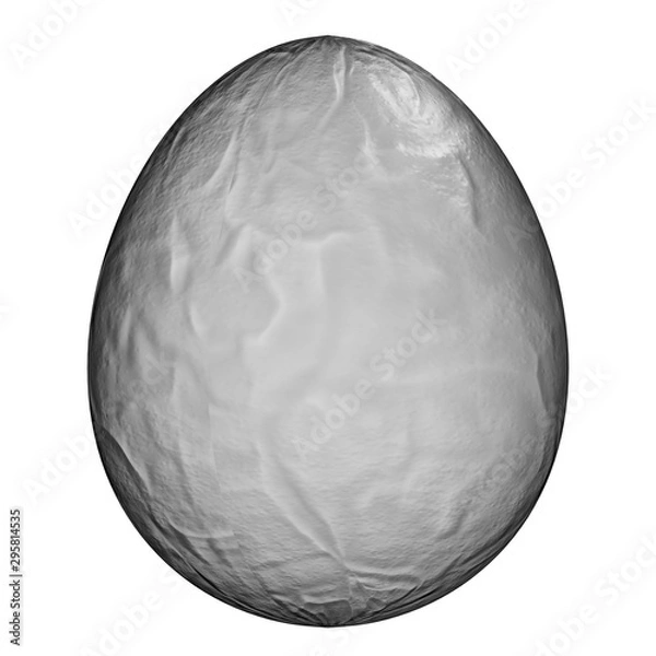 Obraz 3d rendered illustration crumpled egg