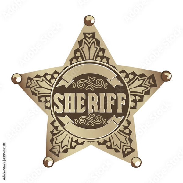 Obraz Sheriff star