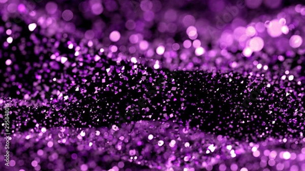 Fototapeta Luxury glitter background. 3d illustration, 3d rendering.