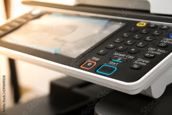 Obraz White Multi function color laser printer