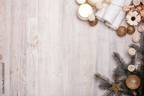 Obraz Spa.  Christmas and New Year background